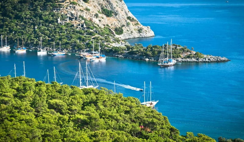 Fethiye: Island Sailing Trip with Lunch and Hotel Pickup - Dockyard Island and traces of earlier eras