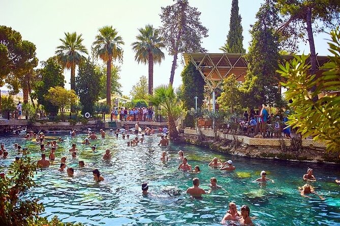 Fethiye Pamukkale and Hierapolis Full Day Tour - Hierapolis above the mineral pools