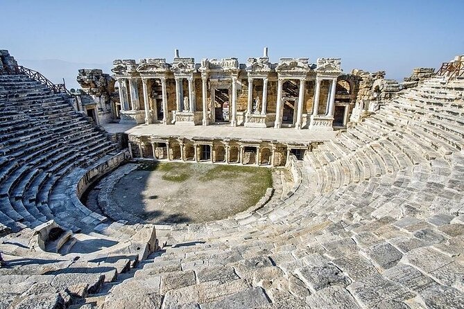 Fethiye Pamukkale and Hierapolis Full Day Tour - White travertine terraces at Pamukkale