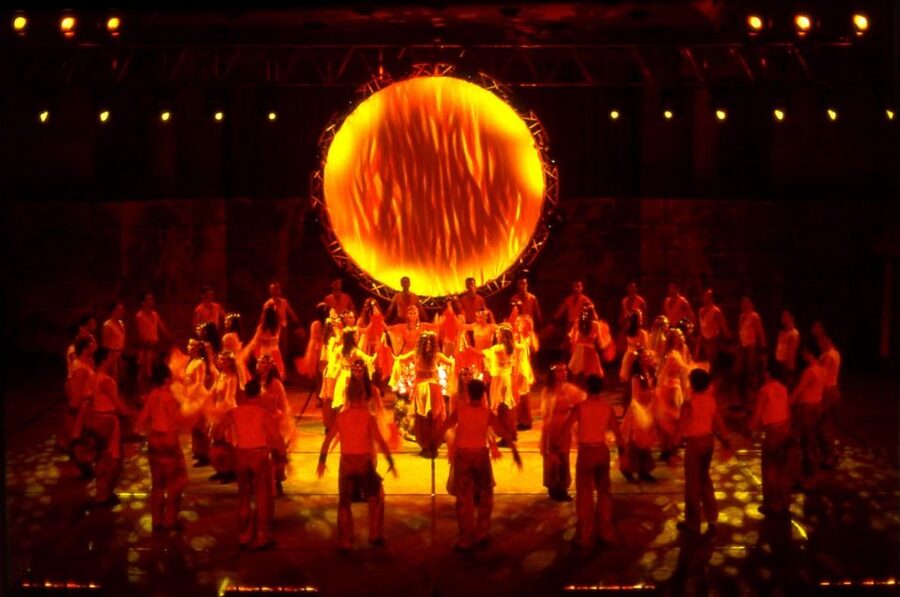 Fire of Anatolia Dance Show at Ancient Aspendos Theater - The open-air setting and the stone seats