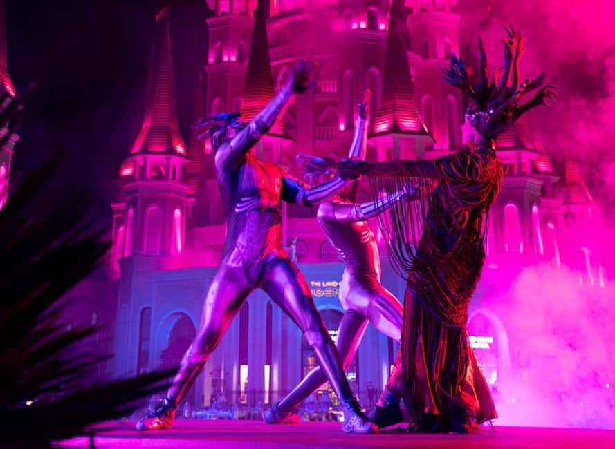 From Alanya: Land of Legends Night Show with Hotel Transfers - Languages, guidance, and the group experience