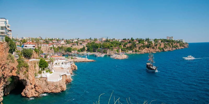 From Antalya: Half-Day Boat Tour to Düden Waterfalls - Two swimming chances in the Mediterranean