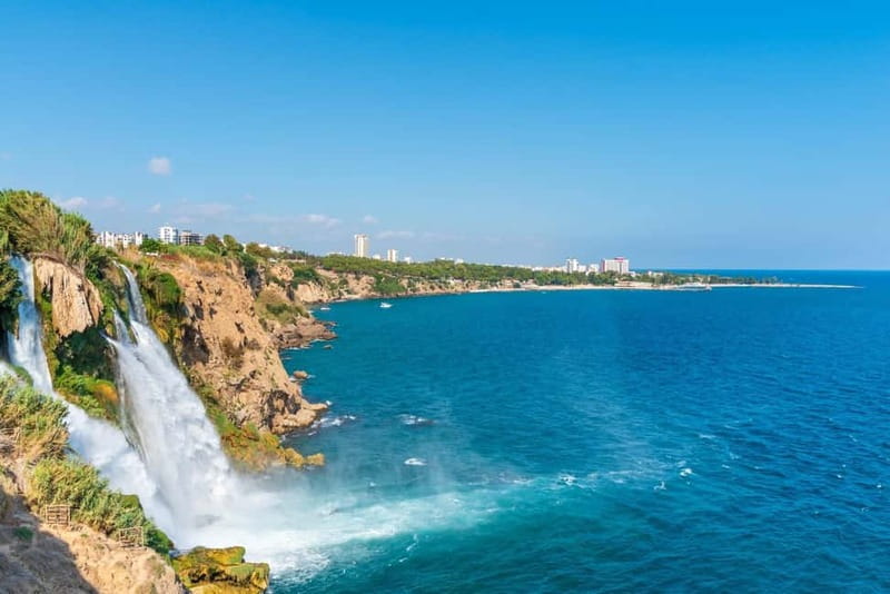 From Antalya: Half-Day Boat Tour to Düden Waterfalls - Leaving Antalya Bay on a half-day boat