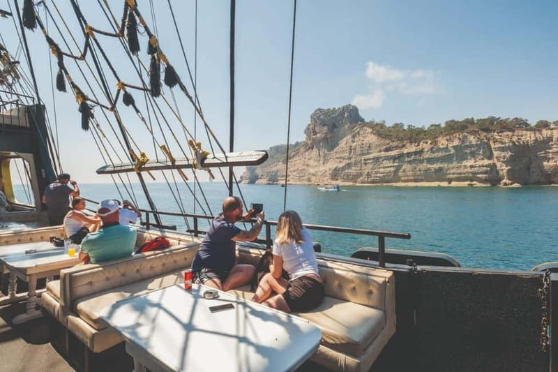 From Antalya/Kemer: All-Inclusive Party Boat with Lunch - Phaselis Bay brings the first swim