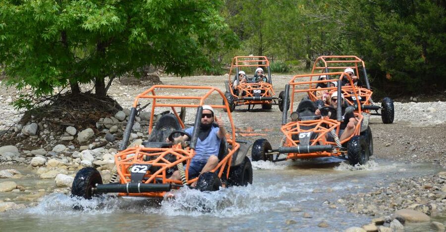 From Belek: Fully Combo Zipline, Quad Safari, Rafting, Lunch - A quick zipline above the trees