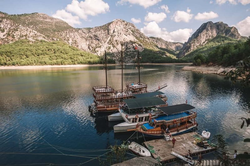 From Belek: Green Canyon Boat Trip with Lunch and Drinks - Swimming in the emerald water
