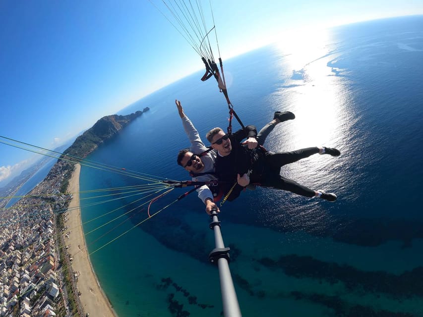 From City of Side: Alanya Tandem Paragliding w/ Beach Visit - Who will get the most from this flight