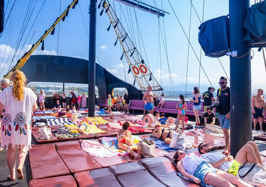 From City of Side and Alanya: Legends and Pirates Yacht Tour - First swim near Alanya Castle and Cleopatra Beach