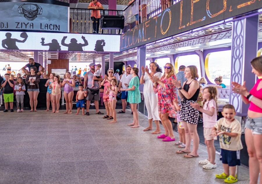 From City of Side and Alanya: Legends and Pirates Yacht Tour - The foam party and final swim