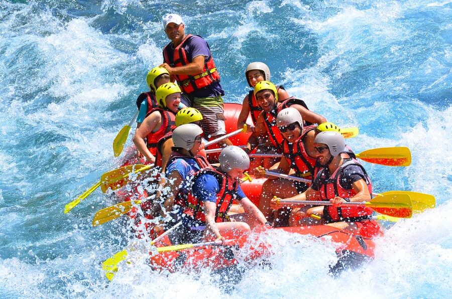 From city of Side: Beskonak Rafting Tour with Lunch - Getting equipped at the rafting center