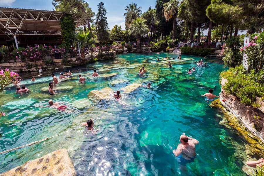 From City of Side: Pamukkale & Hierapolis Day Tour w/ Lunch - Pamukkale is the star of a very long day