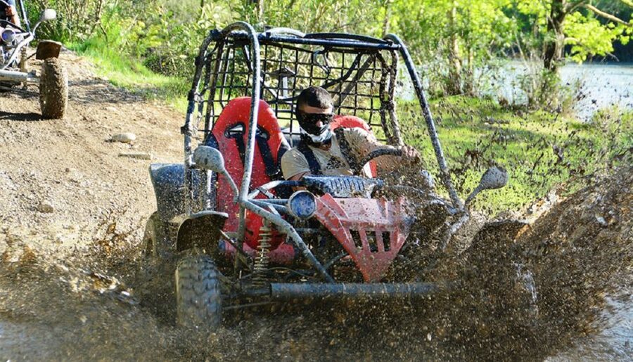 From city of Side: Taurus Mountains Buggy Safari - Dusty forest trails and Taurus Mountain views