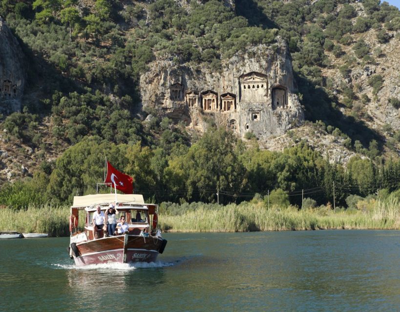 From Fethiye: Dalyan Day Trip with Mud Bath and Turtle Beach - Lunch with fish, chicken, or vegetarian pasta