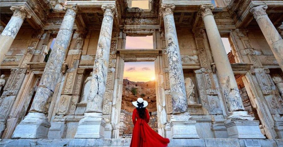 From Istanbul: Ephesus Day Tour with Return Flights - Walking through Ephesus on Marble Street
