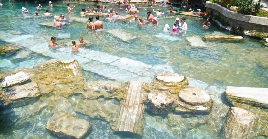 From Izmir: Pamukkale Guided Tour with Lunch - Walking through Hierapolis before Pamukkale