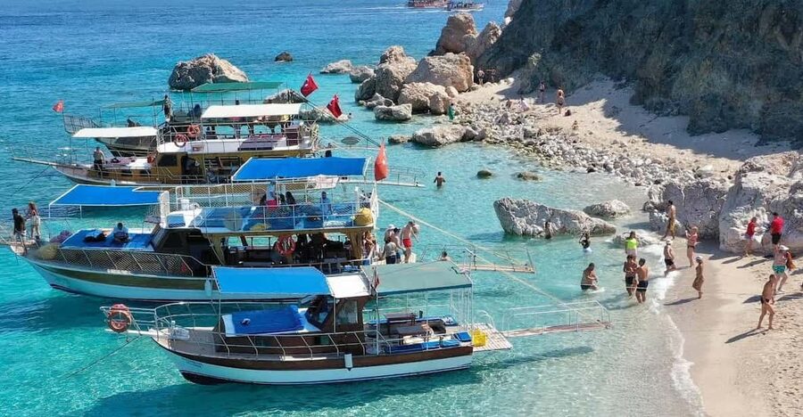 From Kemer, Antalya, Belek: Adrasan Suluada Island Boat Tour - Setting sail from Adrasan Pier