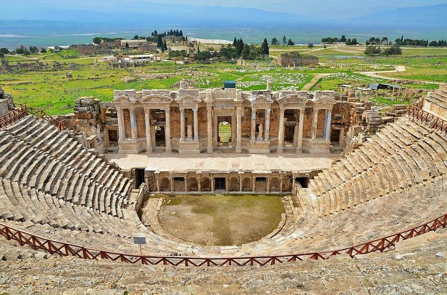 From Kusadasi: Pamukkale & Hierapolis Tour with Entry Ticket - Walking the white travertines barefoot