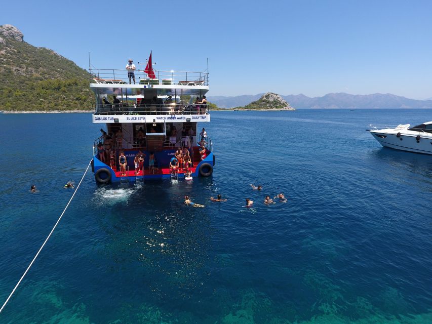 From Marmaris: Day Trip by Glass Bottom Semi Submarine - A comfortable boat for families and mixed groups