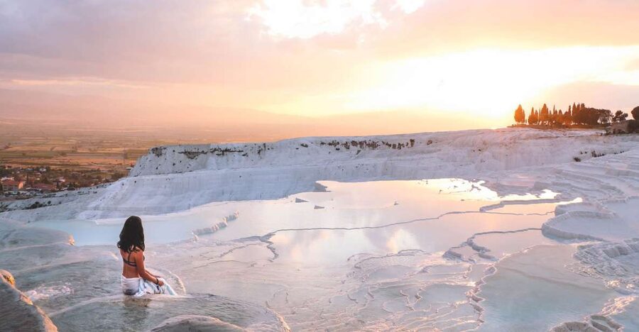 From Marmaris: Pamukkale Evening Tour with Transfer & Dinner - Cotton Castle at the Coolest Hour