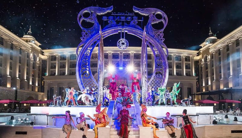 From Side: Land Of Legends Night Show With Transfer - Arrival at the main parking area