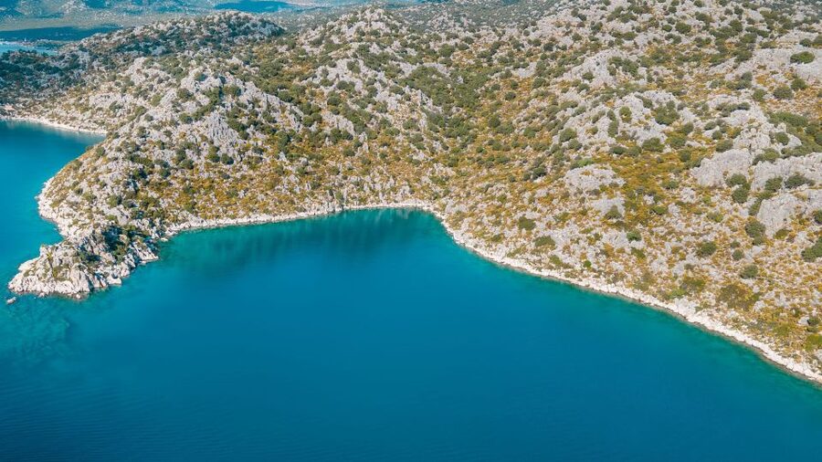 From Ucagiz: Day Trip to Kekova by Boat - The Sunken City is a view from the sea