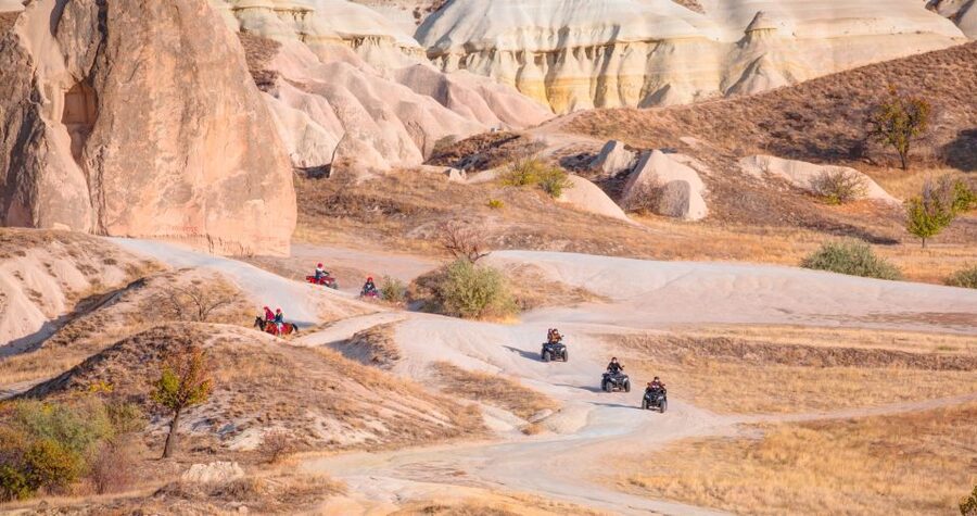 From Ürgüp/Göreme: Cappadocia Sunrise or Sunset Quad Tour - Sword Valley and its fairy chimneys