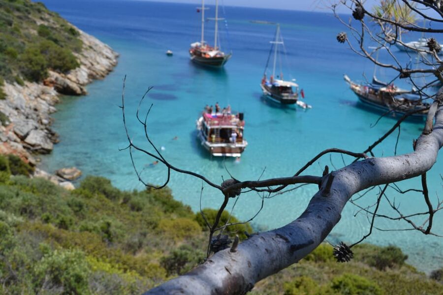 Full-Day Orak Island Boat Trip from Bodrum - German Bay: a calmer afternoon swim