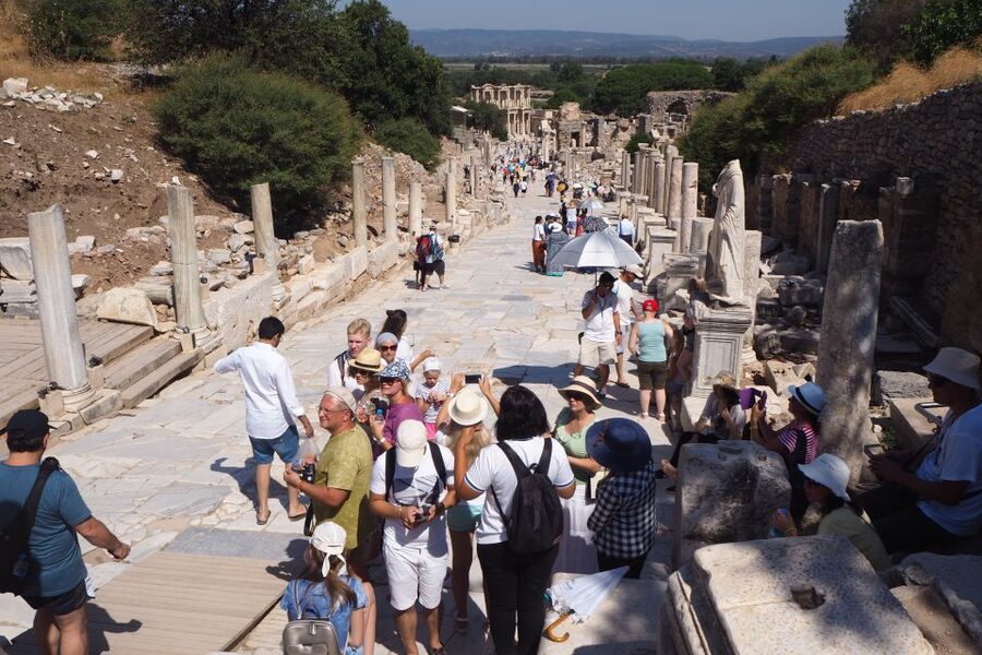 Full-Day Tour of Ancient Ruins in Ephesus from Izmir - Walking through Ephesus, one monument at a time