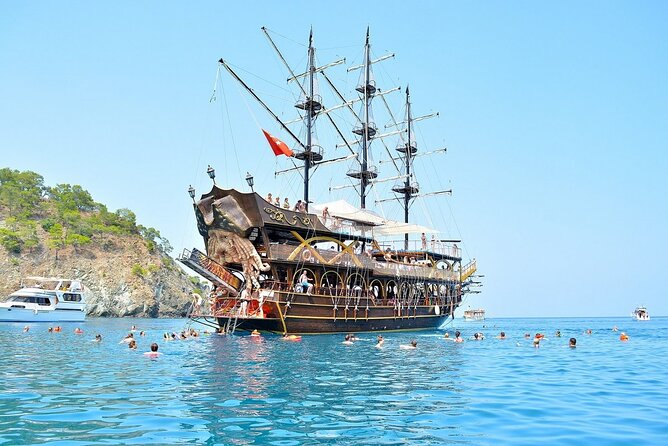 GONSTER : Luxury Pirate Boat Trip Lunch & Soft Drinks & Transfer - A full day from Antalya to Kemer