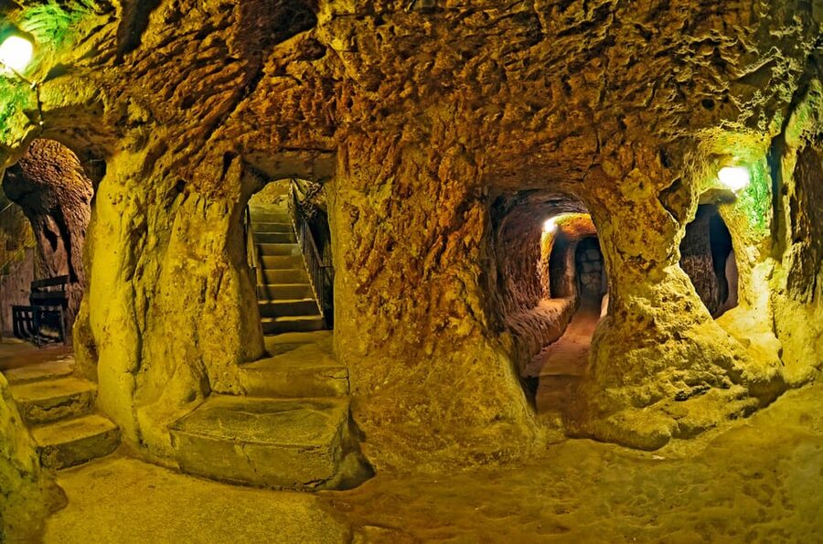 Göreme: Cappadocia Green Tour with Underground & Lunch - Inside Kaymaklı Underground City