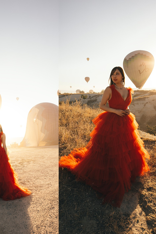 Göreme: Cappadocia Satin Flying Dress Rental - Key points at a glance
