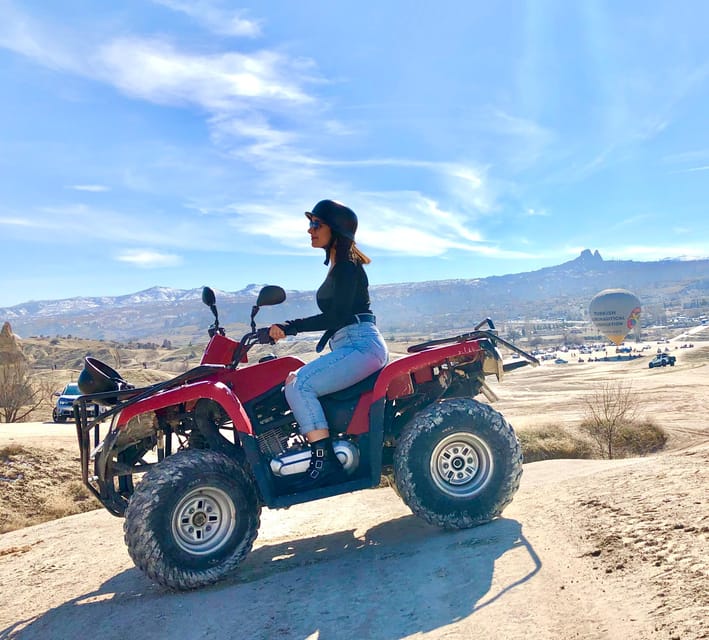 Göreme: Cappadocia Sunset ATV Tour - Love Valley adds tall formations and open views