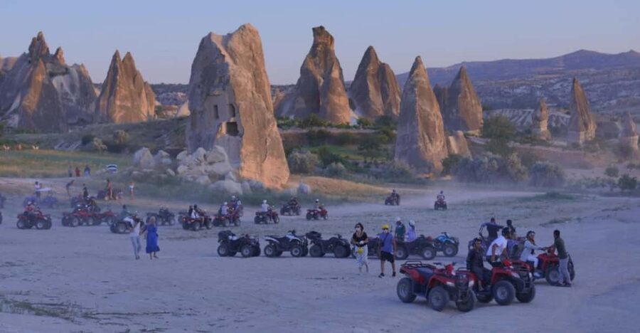Göreme: Cappadocia Sunset ATV Tour - Swords Valley brings the first rough tracks