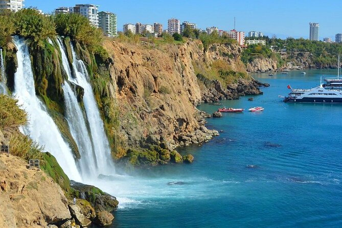 Half-Day Boat Tour to Antalya Waterfalls - Getting close to Lower Duden Waterfalls