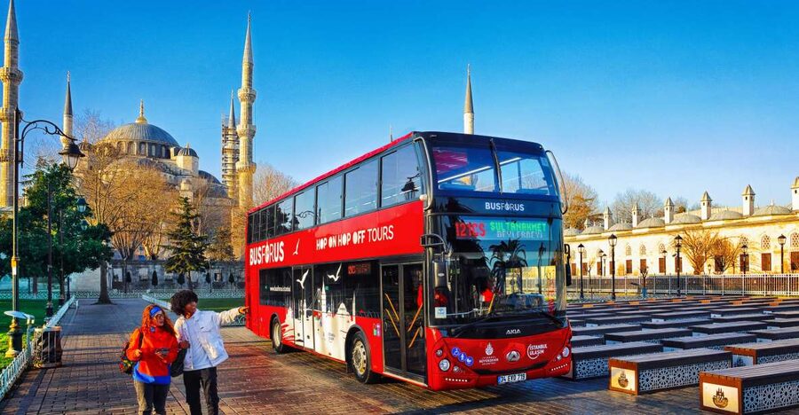 Istanbul: 1 or 2-Day Hop-On-Hop-Off Bus Tour Ticket - Karaköy and Galataport show modern Istanbul