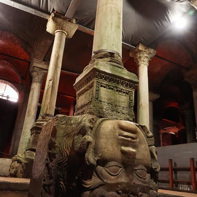 Istanbul: Basilica Cistern Skip-the-Line Entry Ticket - Finding the Medusa heads at the far end