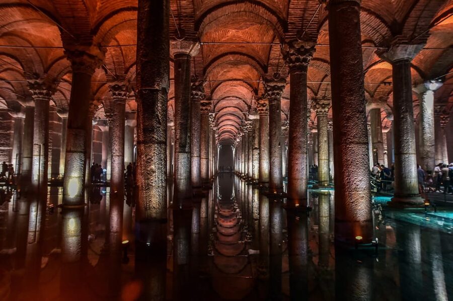Istanbul: Blue Mosque, Hagia Sophia, & Basilica Cistern Tour - Going underground in the Basilica Cistern