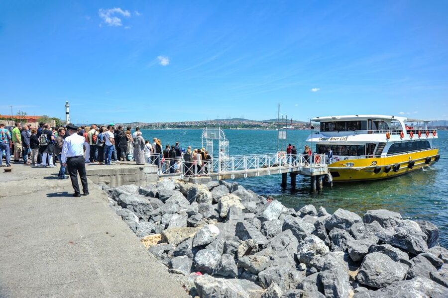 Istanbul: Bosphorus Cruise w/Audio Guide and Sunset Option - Crossing below the Bosphorus Bridge