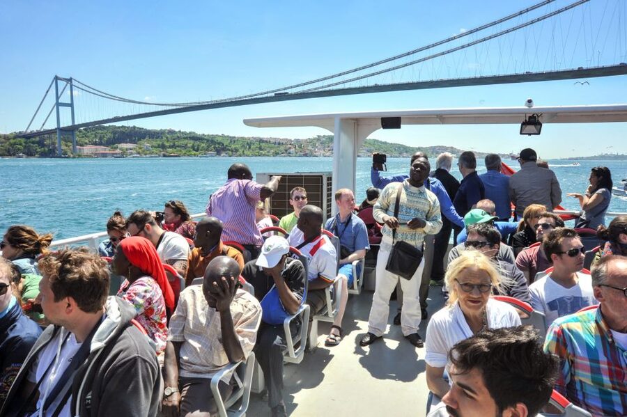 Istanbul: Bosphorus Cruise w/Audio Guide and Sunset Option - Seating, sound, and the onboard extras