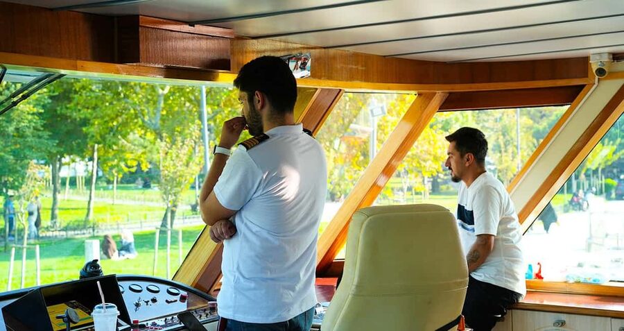 Istanbul: Bosphorus & Golden Horn Cruise Daytime or Sunset - Dolmabahçe and Çırağan show the Ottoman waterfront