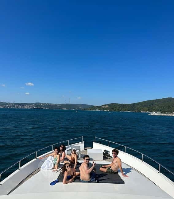 Istanbul: Bosphorus Private Guided Yacht Cruise with Snacks - Under the Bosphorus Bridge near Bebek