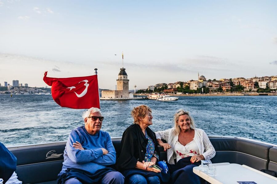 Istanbul: Bosphorus Sunset Cruise on a Luxury Yacht - Beneath the Bosphorus Bridge toward Arnavutkoy