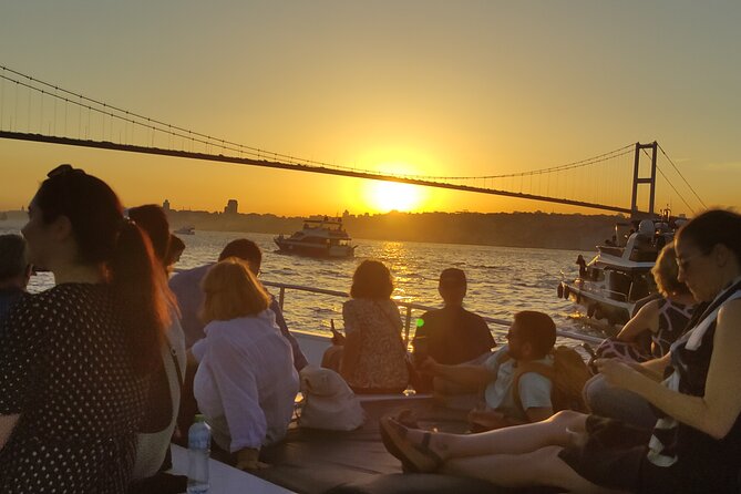 Istanbul Bosphorus Sunset Cruise with Wine on a Luxury Yacht - Sailing past Galata Tower and the Golden Horn