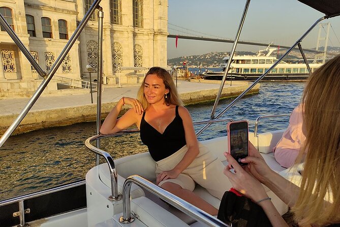 Istanbul Bosphorus Sunset Cruise with Wine on a Luxury Yacht - Meeting near Galataport and Arap Cami