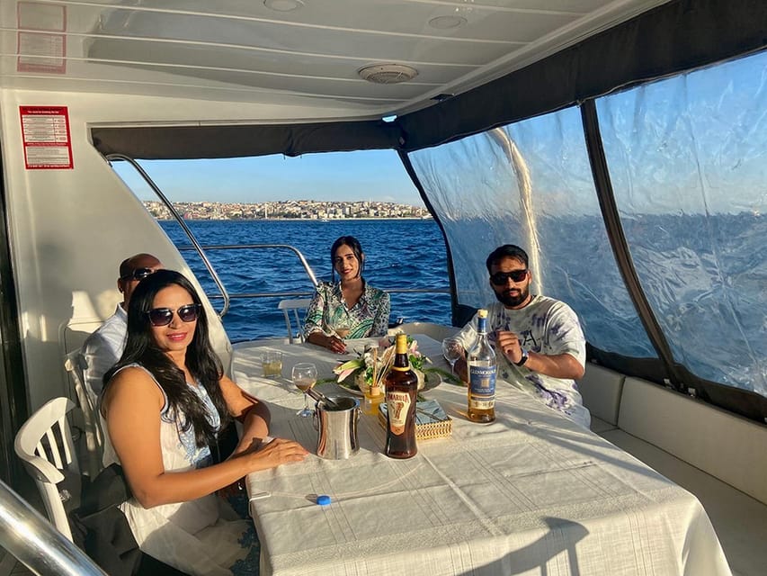Istanbul: Bosphorus Yacht Cruise at Sunset with Snacks - Snacks, fruit, tea, and bringing your own drinks