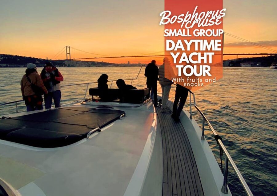 Istanbul: Daytime Bosphorus Yacht Cruise with Fruit & Snacks - Under the Bosphorus Bridge toward Bebek