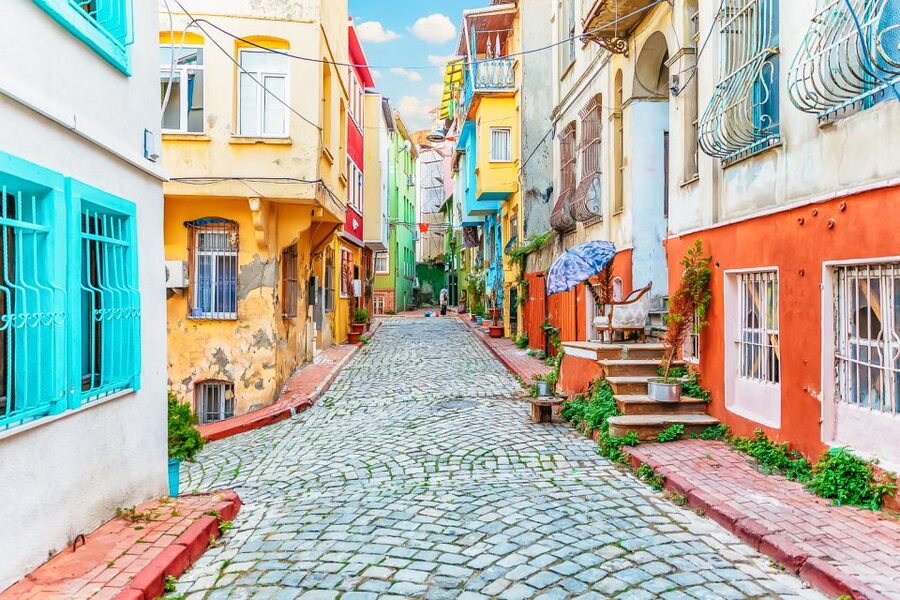 Istanbul: Fener, Balat, Old Greek and Jewish Quarter Tour - The cafe pause with tea, coffee, and local food