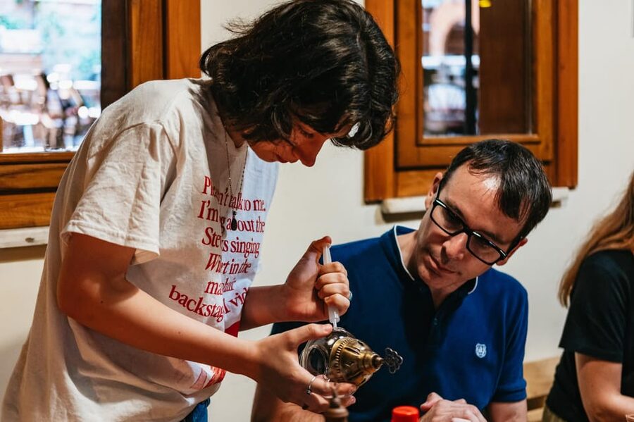 Istanbul:Original Turkish Mosaic Lamp Workshop w/ Snacks - Final assembly and packing your lamp