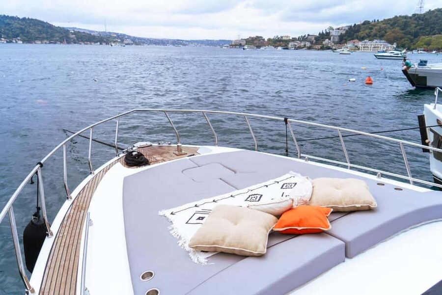 Istanbul: Private Bosphorus Yacht with Tour Guide and Snacks - What the private yacht is like on board