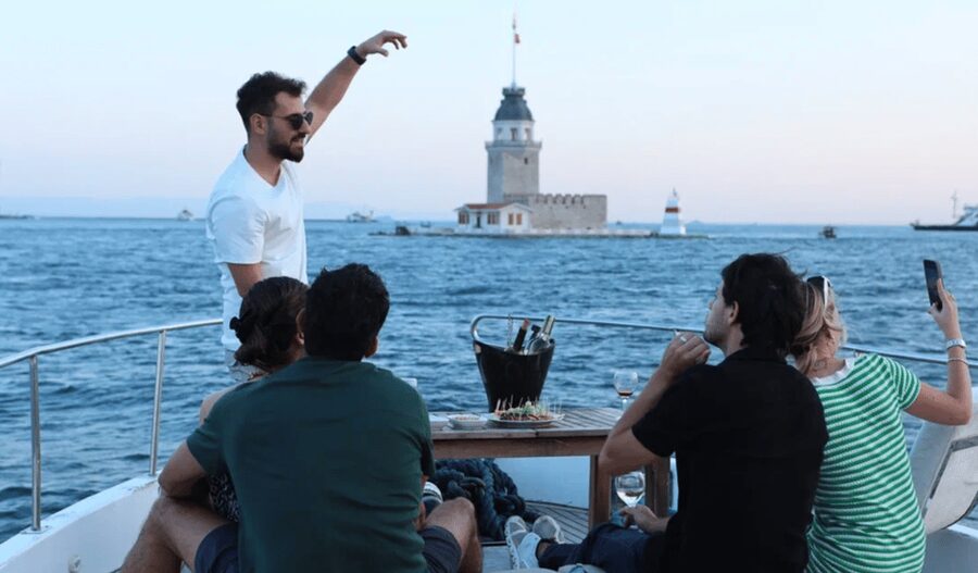Istanbul: Small Group Yacht Tour with Unlimited Wine - European shore highlights: palaces and waterfront style